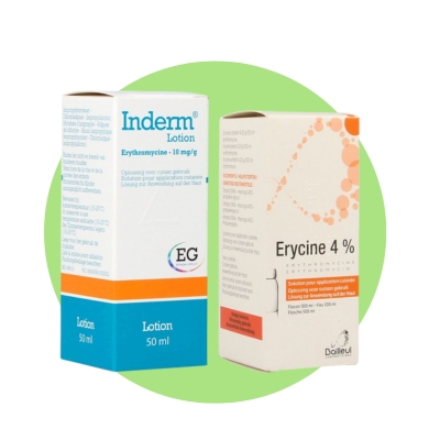 Inderm en Erycine voor de behandeling van acné